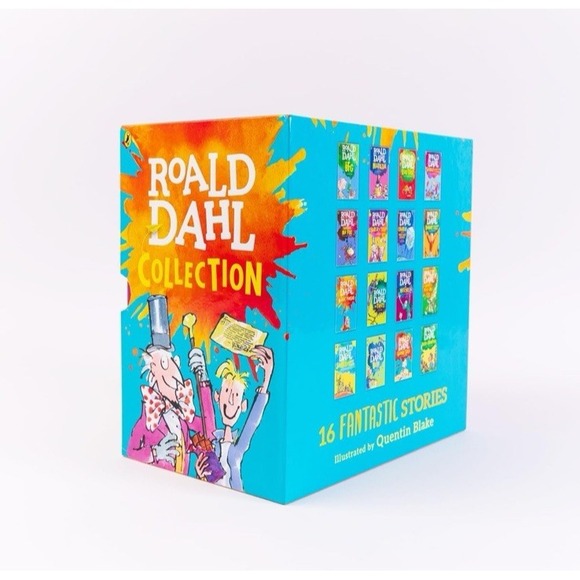 16 Book Boxset Roald Dahl Charlie & The Chocolate Factory Great Glass Elevator - Picture 8 of 12